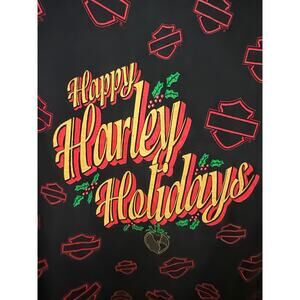 Harley-Davidson Happy Harley Holidays Single Stitch Hanes Beefy-T Shirt